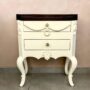 Vintage Hand-Carved Bedside Table