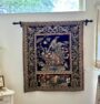 Vintage Hunting Scene Tapestry Wall Hanging