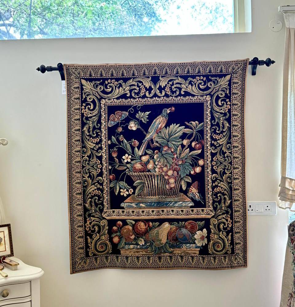 Vintage Hunting Scene Tapestry Wall Hanging