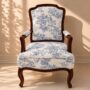 French Toile Accent Chair